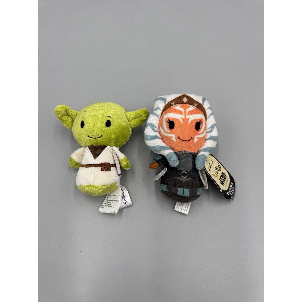 Hallmark Itty Bittys Star Wars AHSOKA TANO & Yoda Small Plush 4" Stuffed Toy
